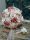 Menyasszonyi csokor - Mályva/Fehér polifoam rózsákból 