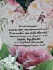 Esküvői szülőköszöntő Virágbox Henger dobozban - Mályva Rózsaszín virágokkal